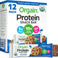 Orgain Organic Vegan Protein Bars, Chocolate Chip Cookie Dough - 10G Plant Based Protein, Low Calorie Healthy Snacks, No Lactose Or Soy Ingredients, Gluten Free, Non-Gmo - 1.41 Oz (Pack Of 12)