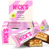 Nicks Protein Bars Chocolate Peanut | 15G Protein | 200 Calories | Low Carb Keto Friendly Snacks No Added Sugar (Multipack 12 Bars X 50G)