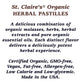 St. Claire'S Organic Herbal Pastilles, (Cinnamon, 8 Ounce Refill Bag, Over 240 Pieces) | Gluten-Free, Vegan, Gmo-Free, Plant-Bas
