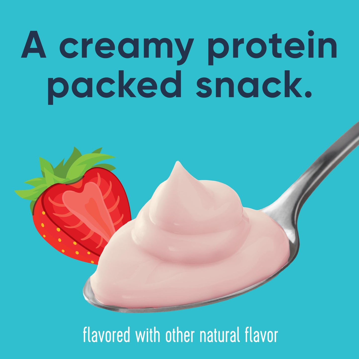 Ratio Yogurt Protein Cultured Dairy Snack, Strawberry, 25g Protein, 5.3 OZ