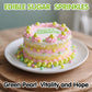 Sugarzy Edible Green Pearl Sprinkles, 130g, Cake Decorating, Baking Toppings, Cupcake Toppers, Birthday Party Supplies