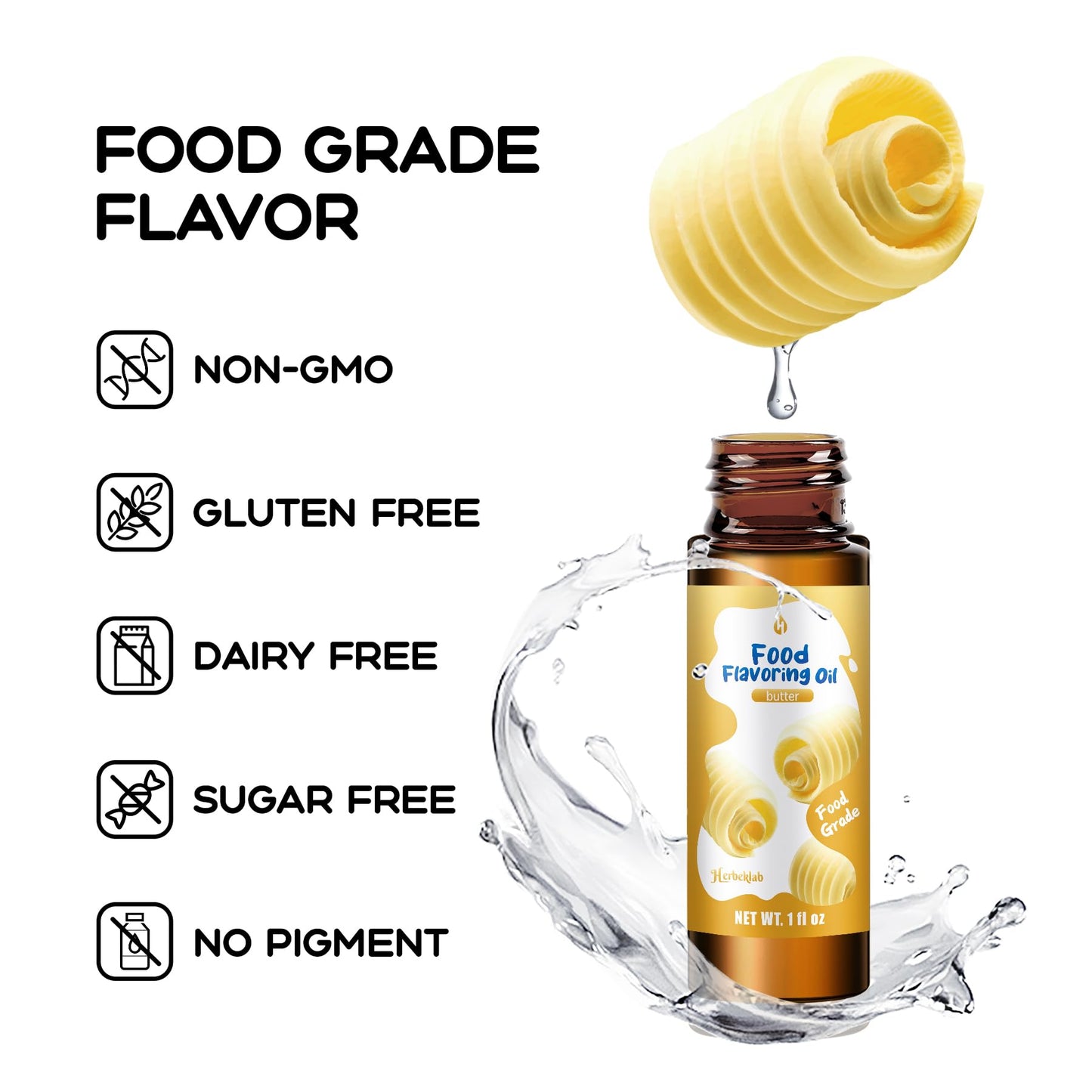 Butter Flavoring 1 Fl Oz Butter Extract For Baking Concentrated Candy Flavoring For Candy Making Food Flavoring Oil - With Glass