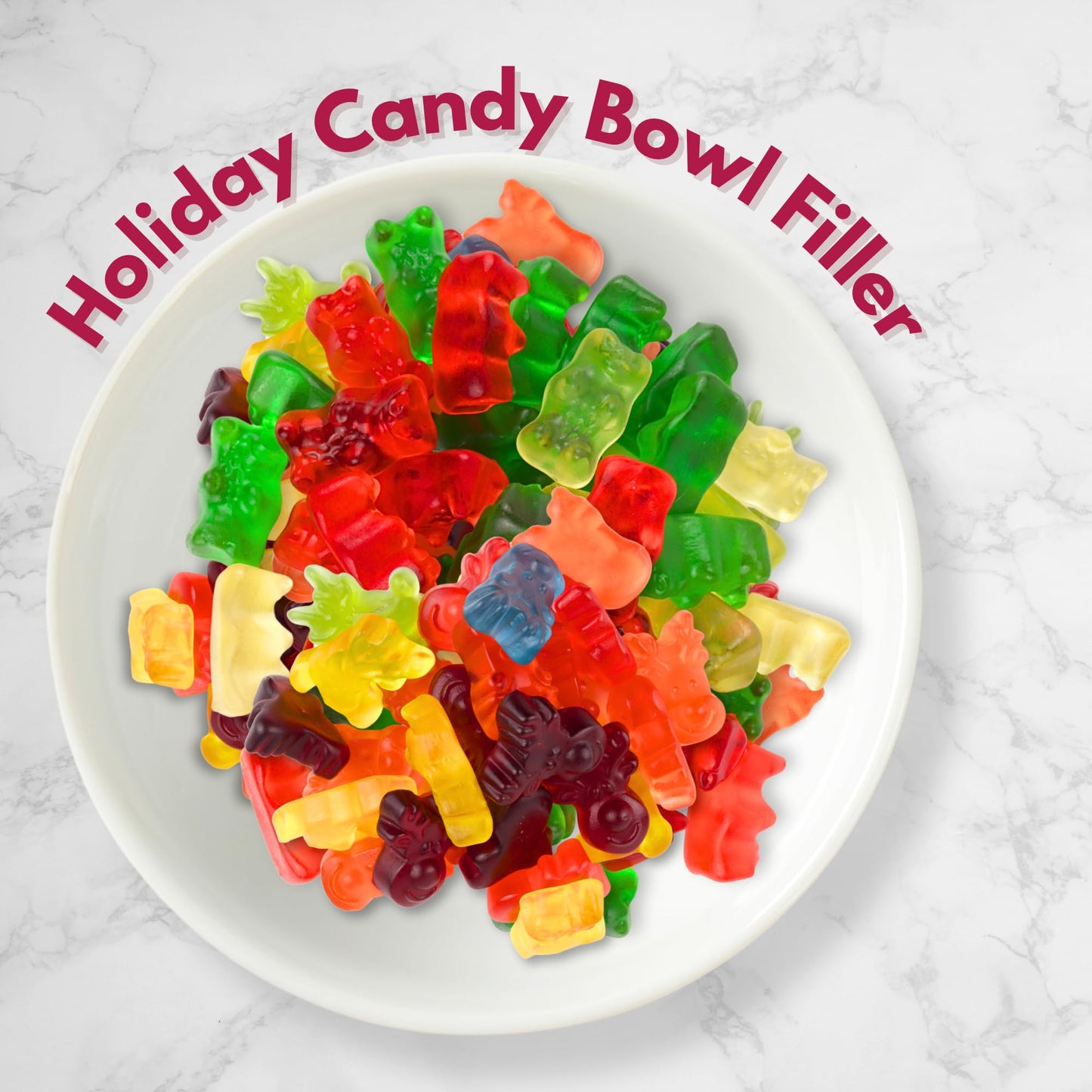 Christmas Haribo Gummy Bears And Sweet And Sour Reindeer, Festive Chewy Fruit Candies, Stocking Stuffer Gifts, 4 Ounces (Pack Of 4)
