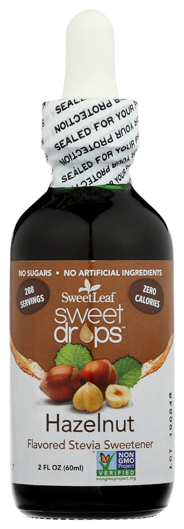 Sweetleaf Natural Sweet Drops Sweetener, Hazelnut, Non-Gmo, 2 Fl Oz (Pack Of 3)