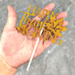 Fall Thanksgiving Day Cake Topper Happy Thanksgiving Day Cake Topper Fall Maple Leaf Cake Topper Orange Cake Decorative Party Ca