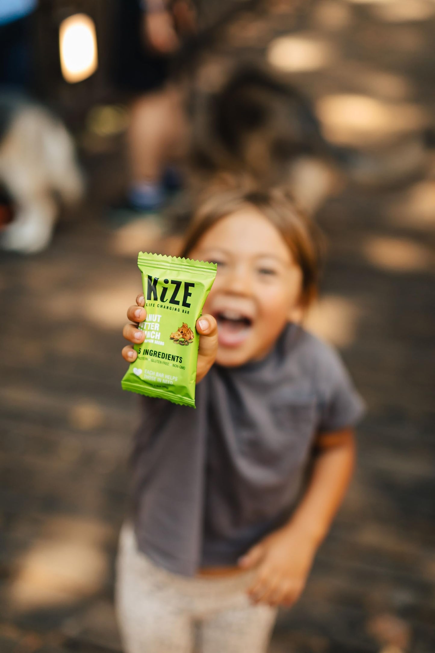 KiZE Energy Bars - Peanut Butter Crunch - Gluten Free, Non-GMO, 10g Protein - 10 Count