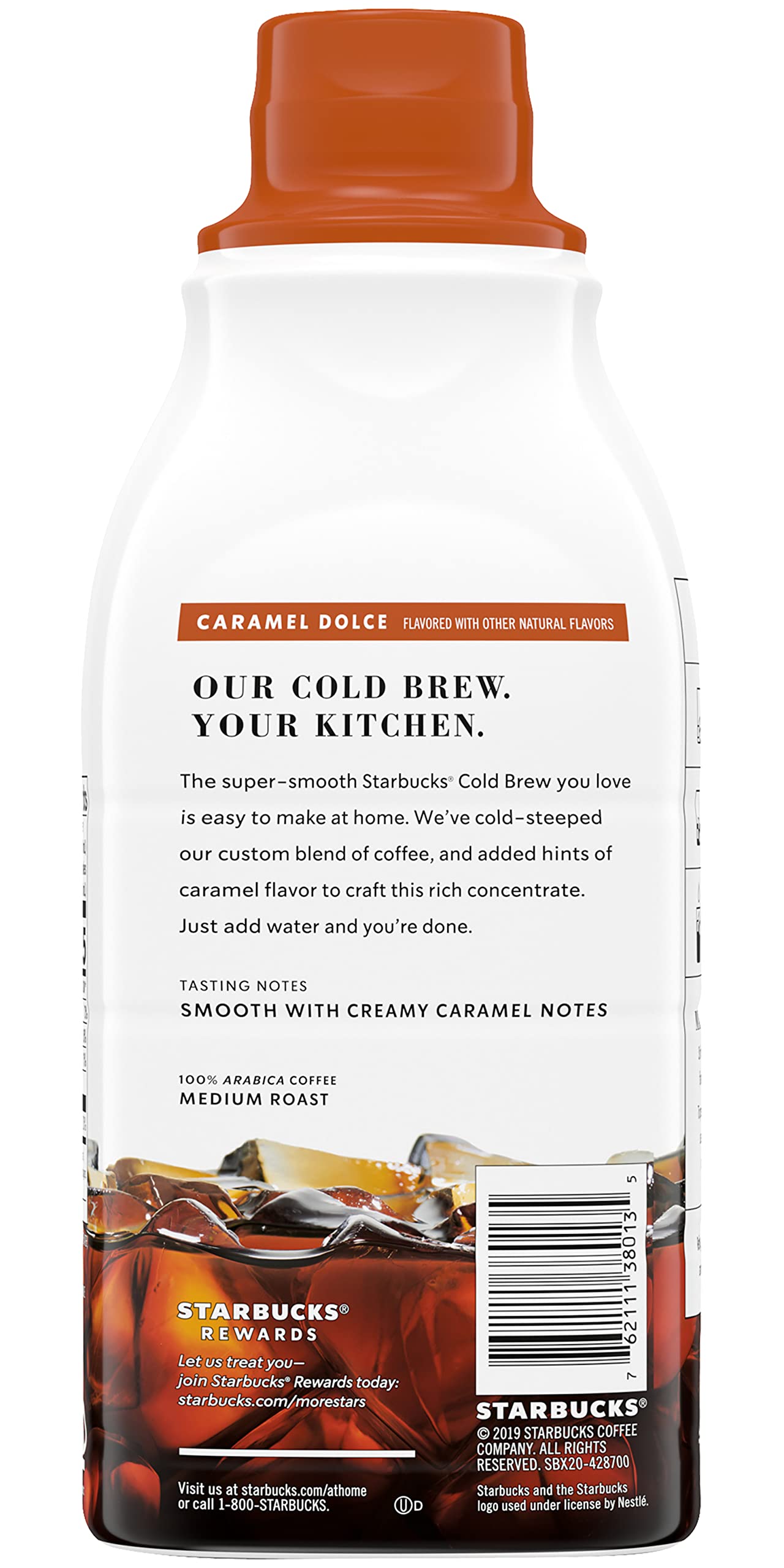 Starbucks Cold Brew Coffee Concentrate (Caramel Dolce), 3, 32.0 Fl Oz