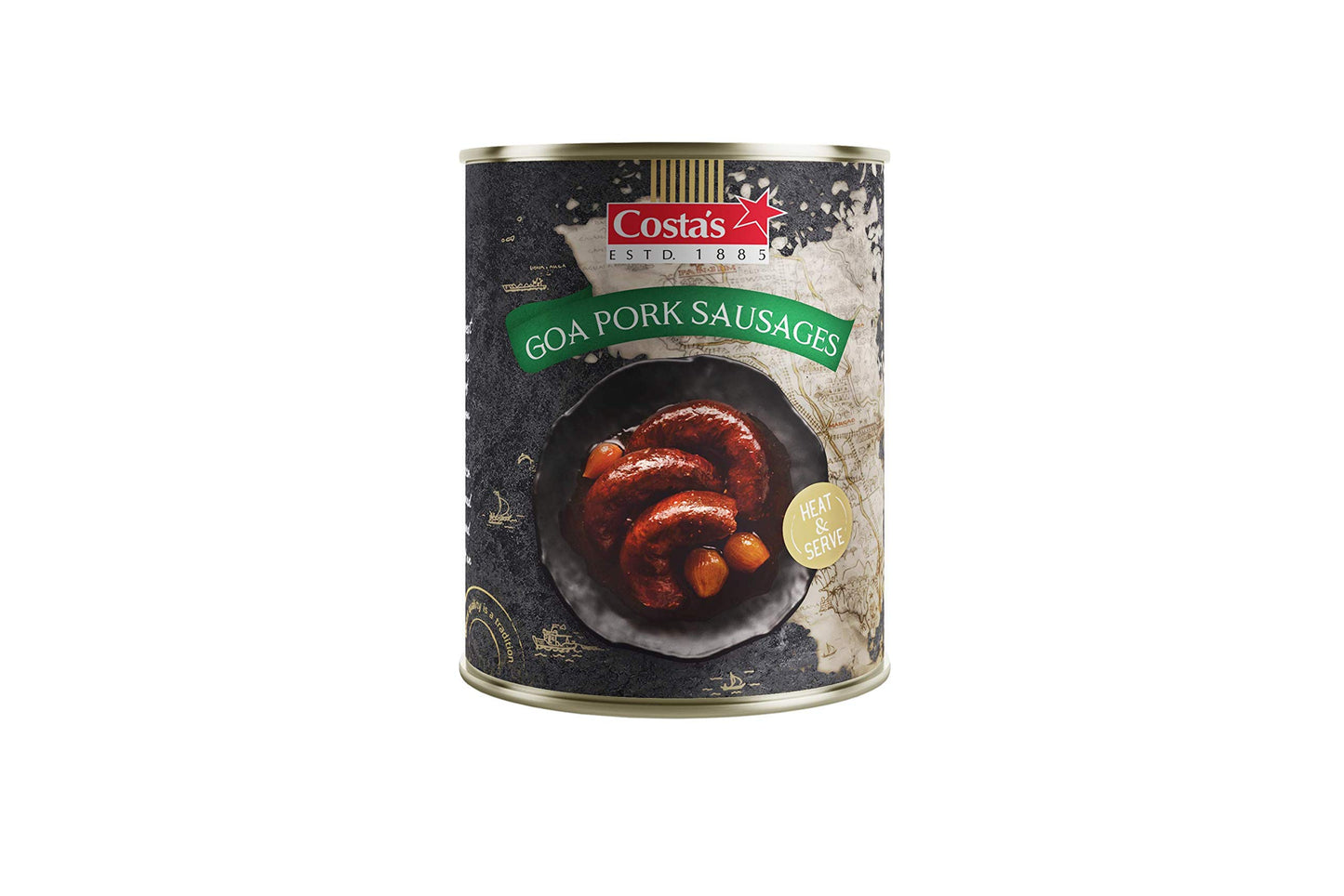 Costas Goa Pork Sausages 320g (Pack of 2) Canned