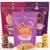 Sweet Logic Mini Cookies - Variety Pack - Double Chocolate Brownie, Cinnamon Churro Snickerdoodle, Chocolate Chip - Nut Free - Gluten Free - Keto - High Fiber - Non-Gmo - Low Carbs - Low Sugar (3-Pack)