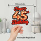 Happy 45Th Birthday Cake Topper Fluorescent Flashing Night Out Hen Movie Nightclub Theme Decor Supplies Woman Man Happy Birthday