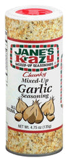 Jane's Krazy Chunky Mixed-Up Garlic Seasoning, 4.75 Ounce (Packing may vary)