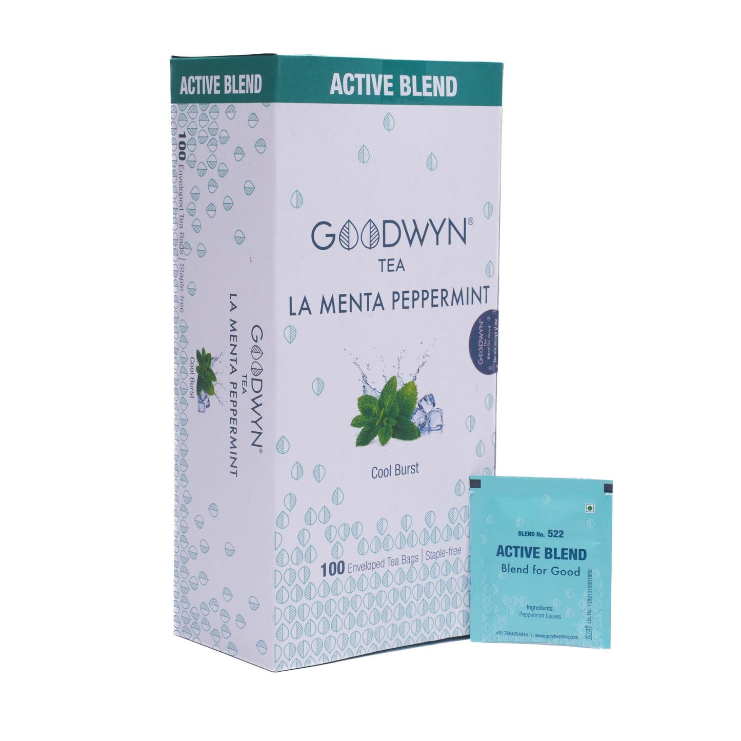 Goodwyn Peppermint Tea, Herbal Tea To Refresh And Rejuvenate, 100 Tea Bags