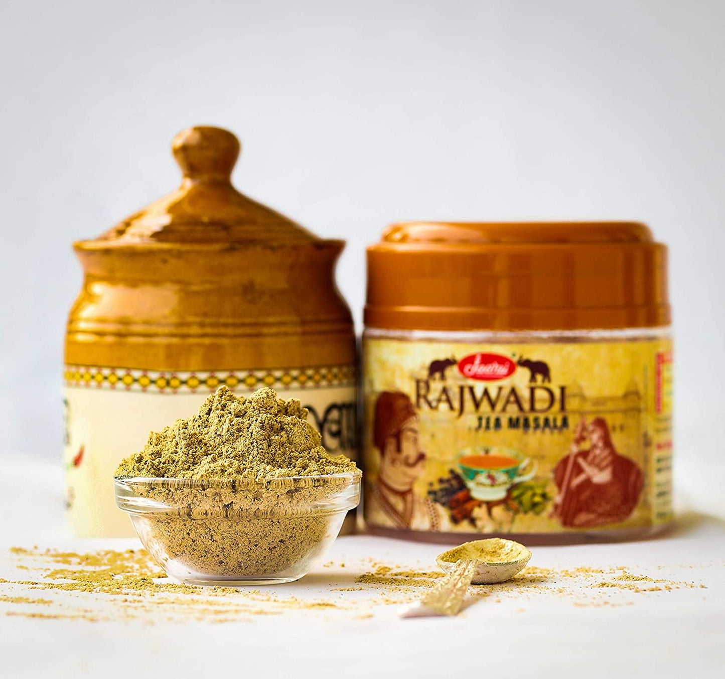 Jawai Rajwadi Tea Masala (100 Gms) | Chai Masala | Immunity Booster | Helps In Cold & Cough | Natural | (Rajwadi Tea Masala, 100