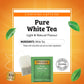 Twinings Pure White Tea Individually Wrapped Bags, 20 Count (Pack of 6), Light & Fresh, Caffeinated, Enjoy Hot or Iced, 120 Teab