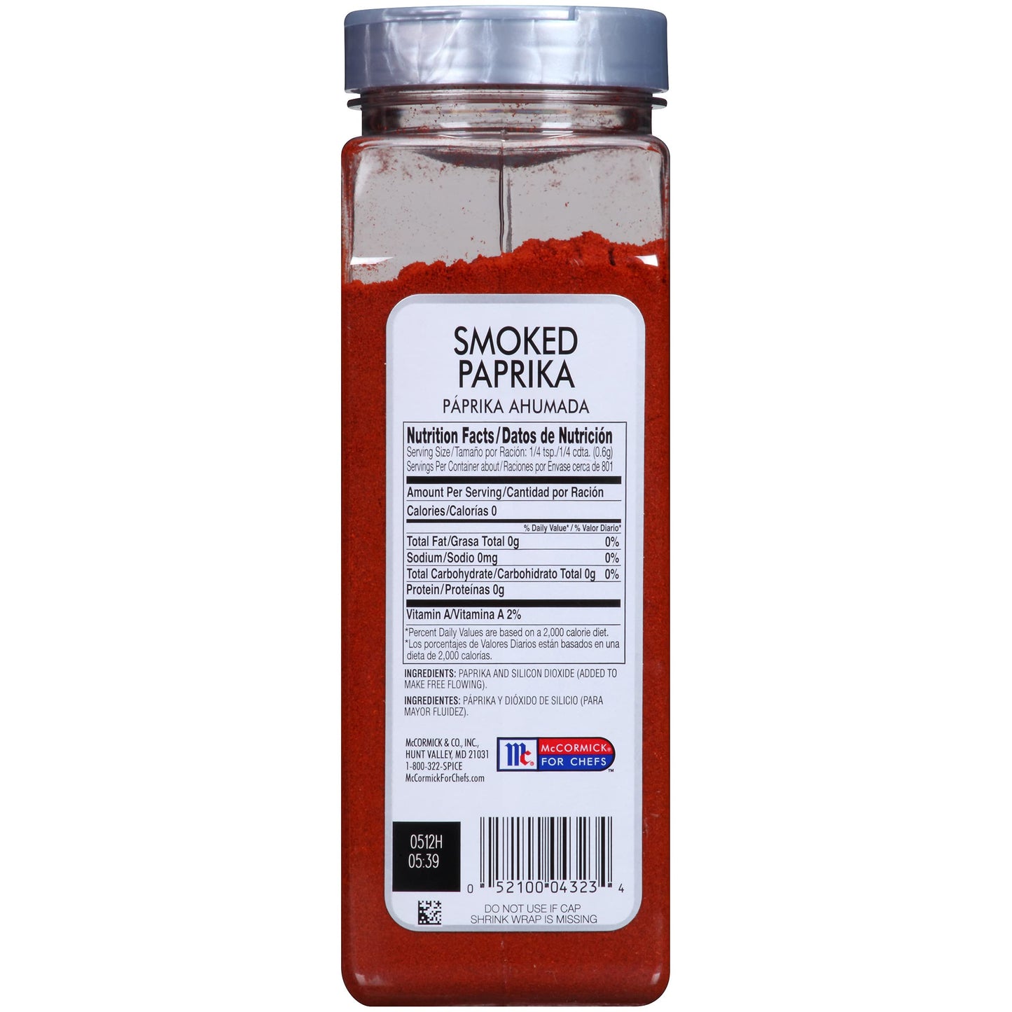 McCormick Culinary Smoked Paprika, Sweet and Smoky Flavor, 17 oz Container