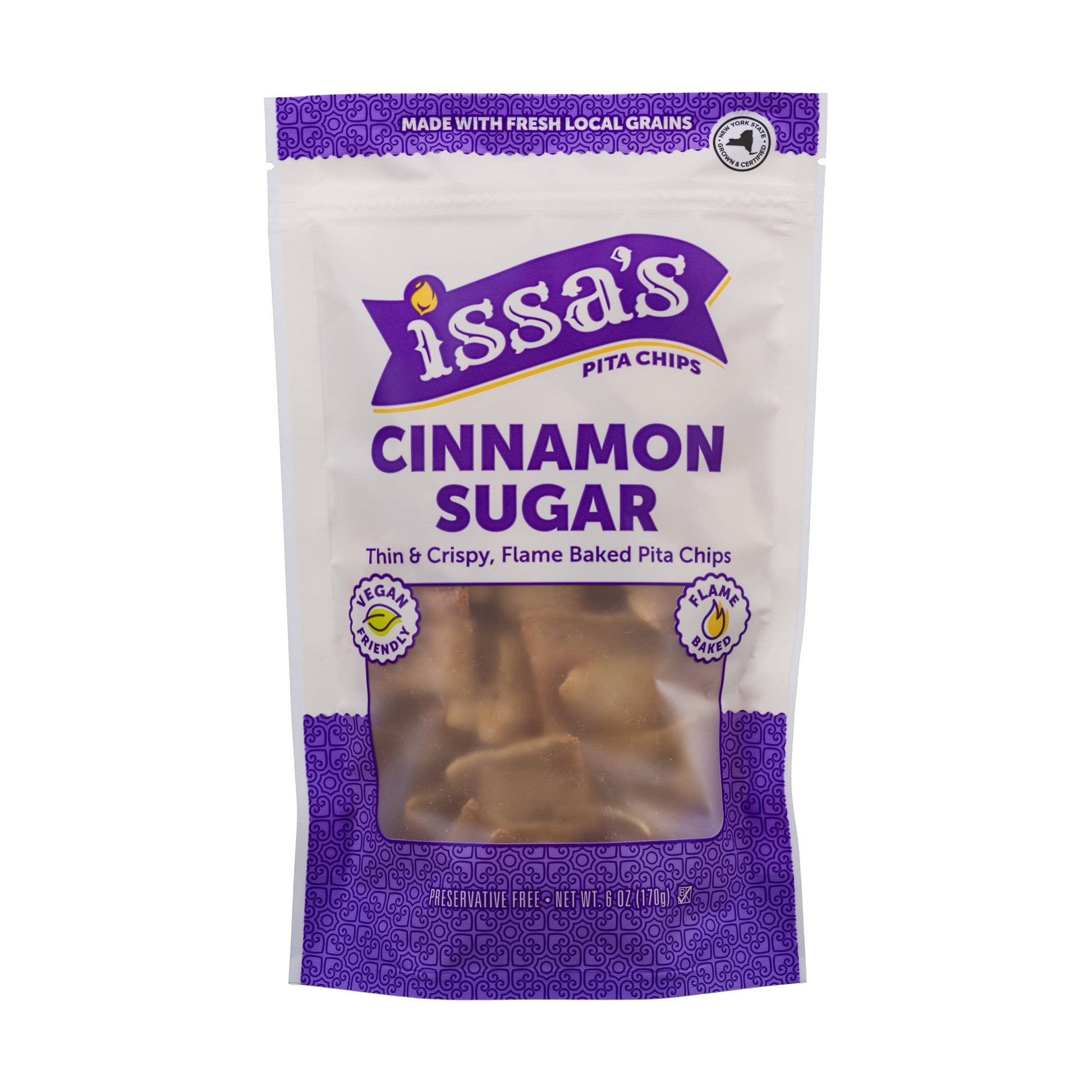 Issas Cinnamon Sugar Pita Chips, 6 Oz