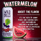 Wild Bills Craft Soda Variety Pack - Watermelon, Strawberry, Berry Blast, Blue Raspberry - 12 Oz Cans - 12 Pack - Vegan, Gluten Free