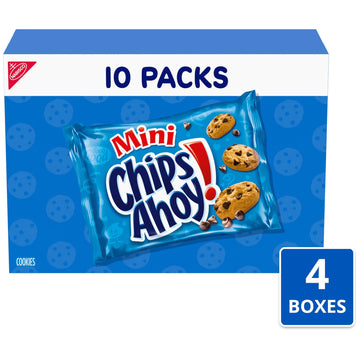 Chips Ahoy! Mini Original Chocolate Chip Cookies, 40 Snack Packs (4 Boxes)