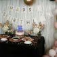 Rssta i 80th Birthday Cake Topper, Glitter Design, Deep Blue, Paper Material, Model XM224-Deep Blue