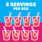 Jell-O Raspberry Sugar Free Gelatin Dessert Mix (0.6 Oz Box)