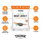 Think Jerky Sesame Teriyaki Beef Jerky, Gluten Free, Low Fat, 2.2 oz Bags, 4 Pack