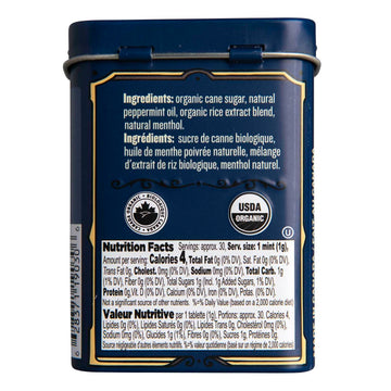 Clawhammer Organic Mints Strong Peppermint | Organic Cane Sugar, Natural Flavors, No Artificial Colors Or Sweeteners | Kosher Ce