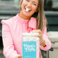 PAPAS PUFFS Cotton Candy Flavored Sugar Candy - Fat-Free, Gluten-Free, 1.68 lb, White, Individually Wrapped in Resealable Tub