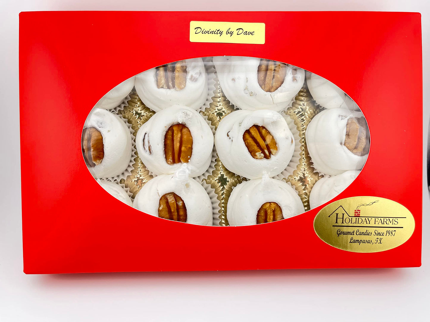 12 Piece Divinity Gift Box (With Pecans) Old Fashioned Divinity, Just Like Home Made