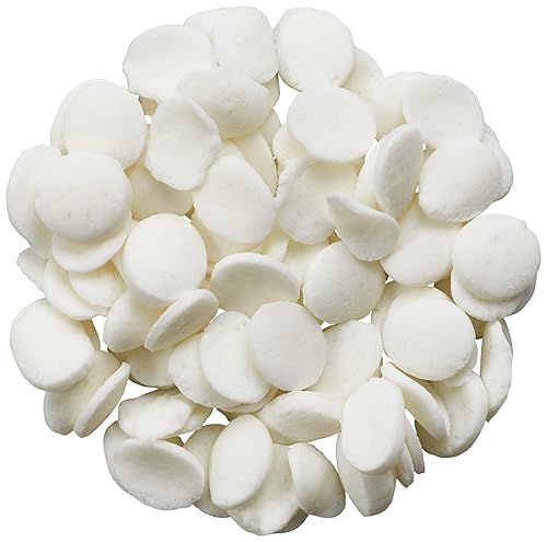 Decopac Quins Fancy Sprinkles, 19.5Oz, Candy Sprinkles In Handheld Container, Edible Sprinkles For Celebration Cakes, Cupcakes, Cookies - Confetti White Quins