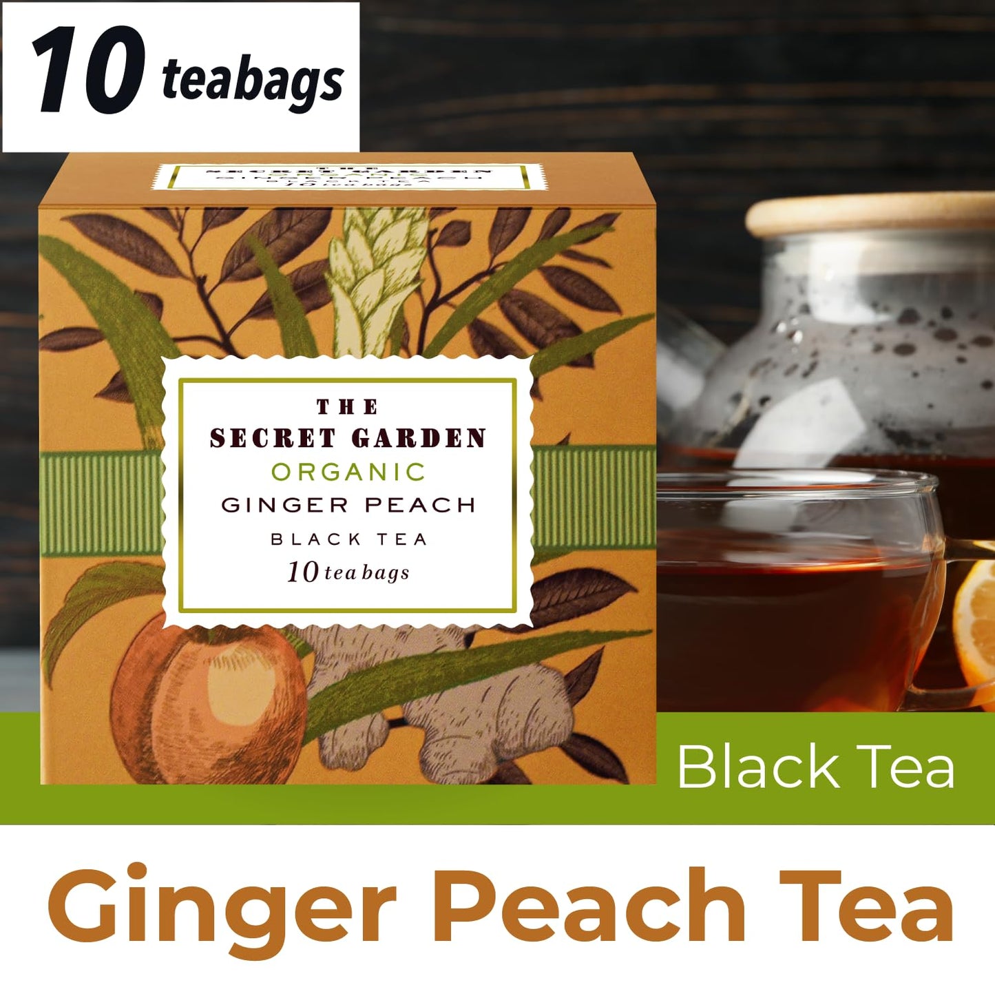 Elephant Park Premium Organic Holiday Tea Bag Sampler Gift Box - 90 Bags, 9 Exotic Herbal Flavors, Mixed Colors