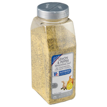 McCormick Culinary Lemon & Pepper Seasoning Salt, 28 oz - Perfect for Seafood, Poultry, Vegetables