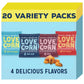 Love Corn Fab Four - Sea Salt, Bbq, Salt & Vinegar, Hot Spicy 0.7Oz X 20 Delicious Crunchy Corn Healthy Family Snacks Gluten Fre
