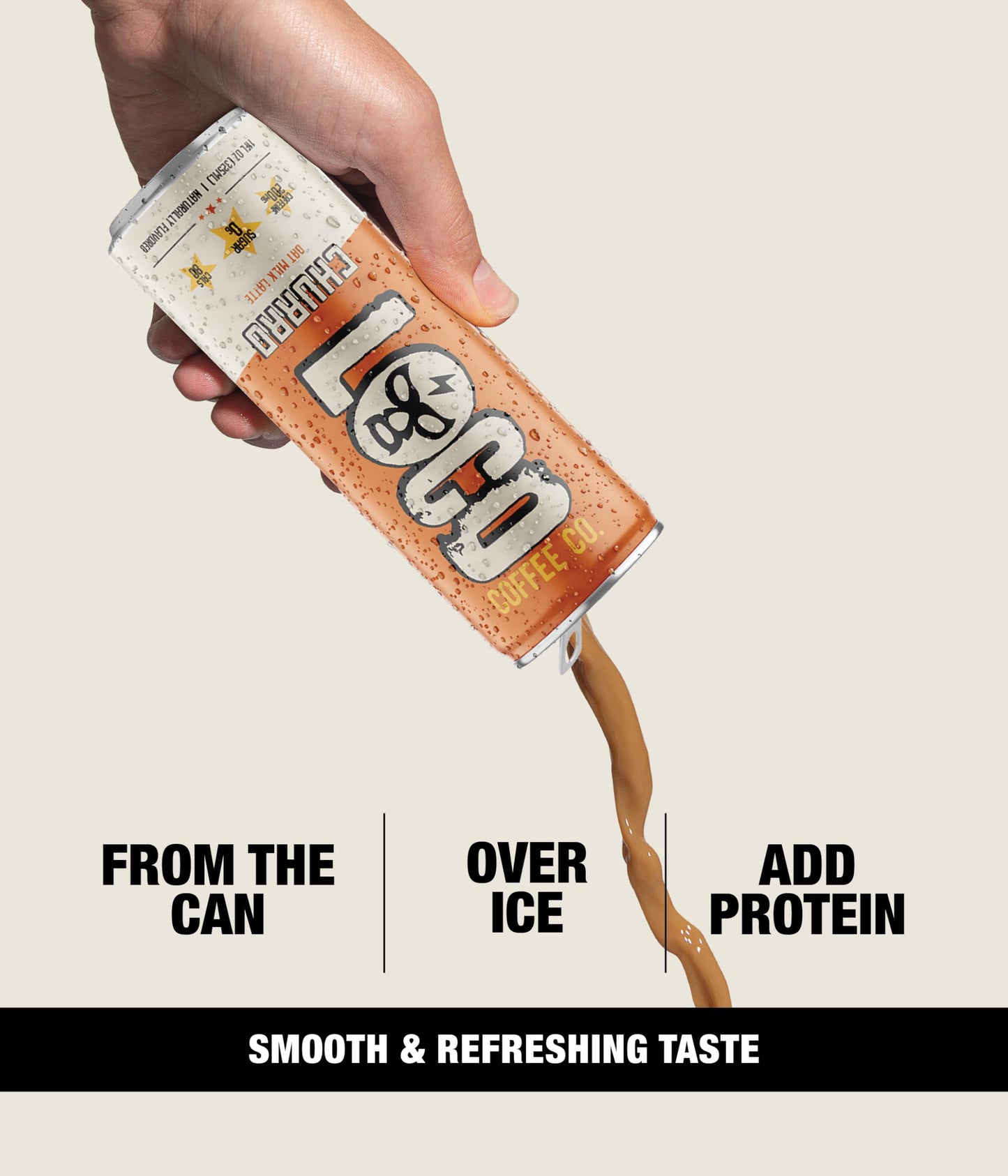 Loco Life Brew Churro Latte Iced Coffee, Zero Sugar, 200mg Caffeine, 11 Fl Oz Can, 12 Count, Gluten Free, Dairy Free