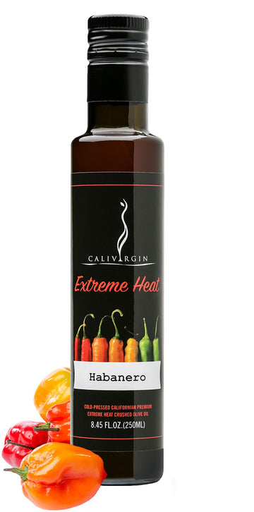 Calivirgin Habanero Olive Oil - Habanero Infused Extra Virgin Olive Oil - Cold Pressed Olive Oil - Habanero Flavored Olive Oil -