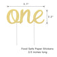 Gold 1St Birthday Topper, Double Sided Glitter, Number One Cake Topper Decoration, One Year Bday Party Decor For Girls And Boys,