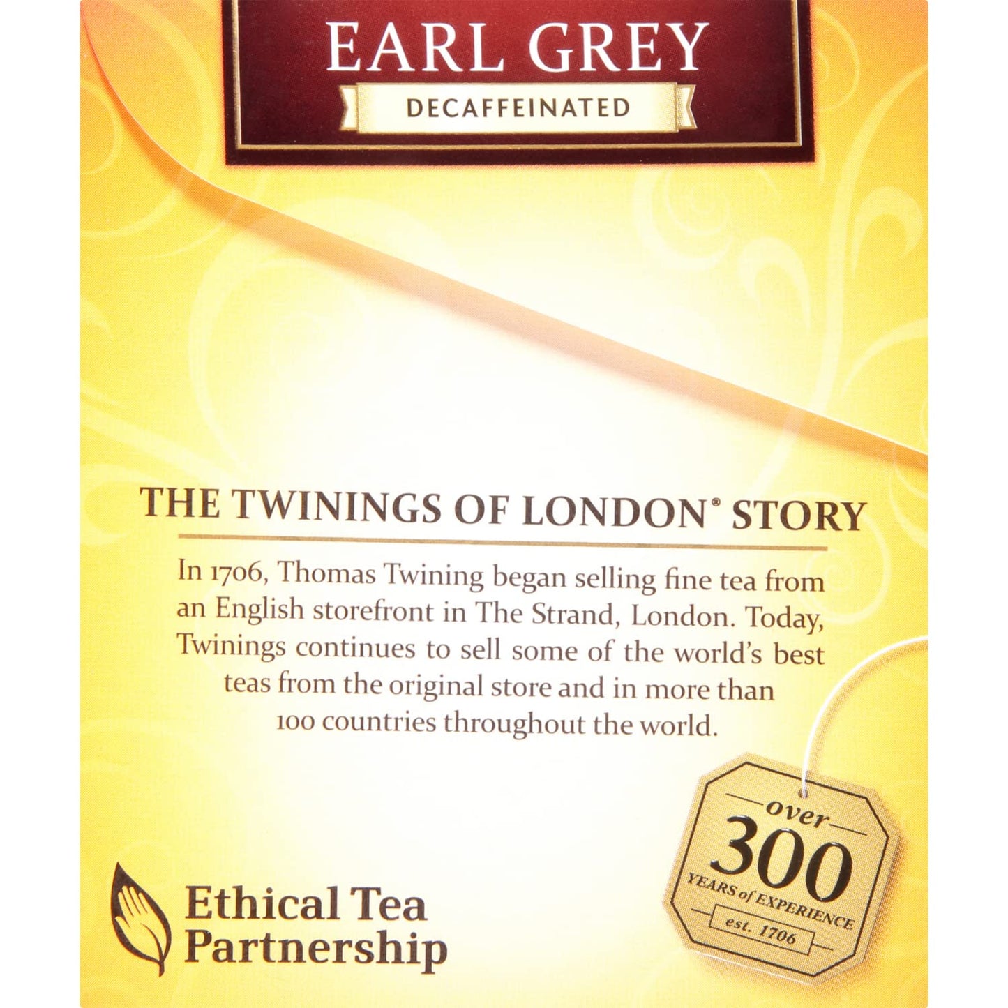 Twinings Decaffeinated Earl Grey Black Tea Individually Wrapped Bags, 20 Count (Pack Of 1), Flavoured With Citrus And Bergamot, Enjoy Hot Or Iced | Packaging May Vary