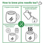 FullChea Dried Pine Needle Tea - Premium Red Pine Needles - Caffeine-Free Herbal Tea - 7oz - Green