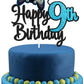 Video Game Happy 9Th Birthday Cake Topper - Video Game Boy'S 9Th Birthday Party Blue Cake Supplies - Game On Level Up Winner Par