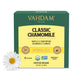 Vahdam, Chamomile Herbal Tea Bags (15 Count) Caffeine Free, Non Gmo, Gluten Free | 100% Pure Herbal Tisane - Sweet & Floral | Whole Leaf Tea Bags | Resealable Ziplock Pouch
