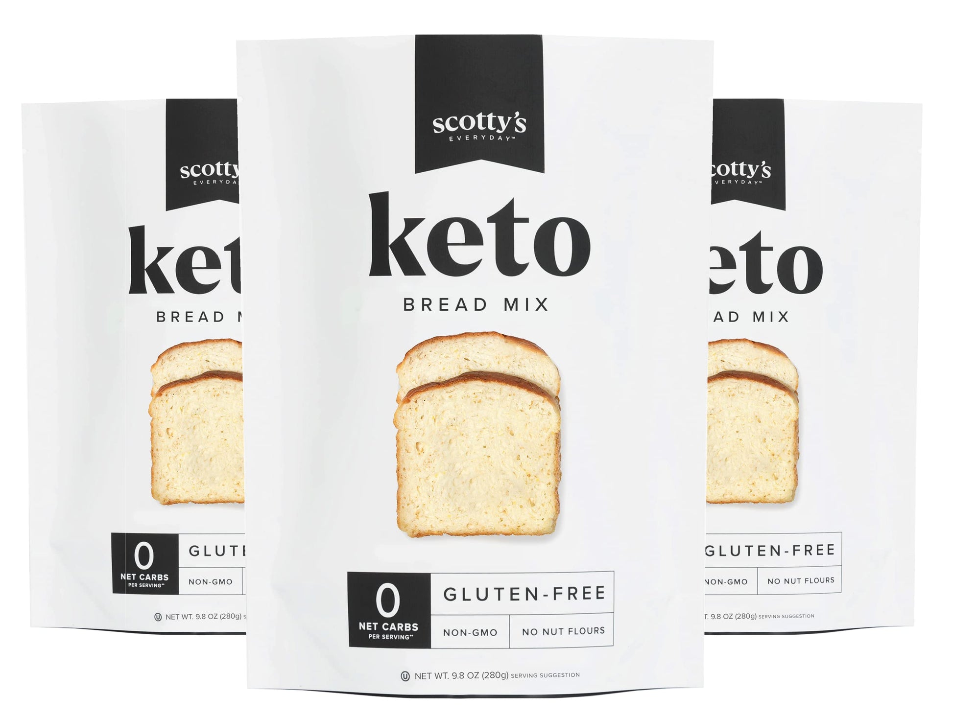 Keto Bread Zero Carb Mix - Keto and Gluten Free Bread Baking Mix - 0g Net Carbs Per Serving - Easy to Bake - No Nut Flours - Sug