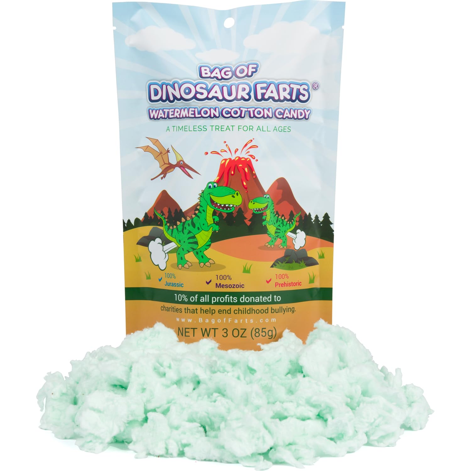 Bag Of Dinosaur Farts Watermelon Cotton Candy Funny For All Ages Unique Birthday For Friends, Mom, Dad, Girl, Boy Stocking Stuff