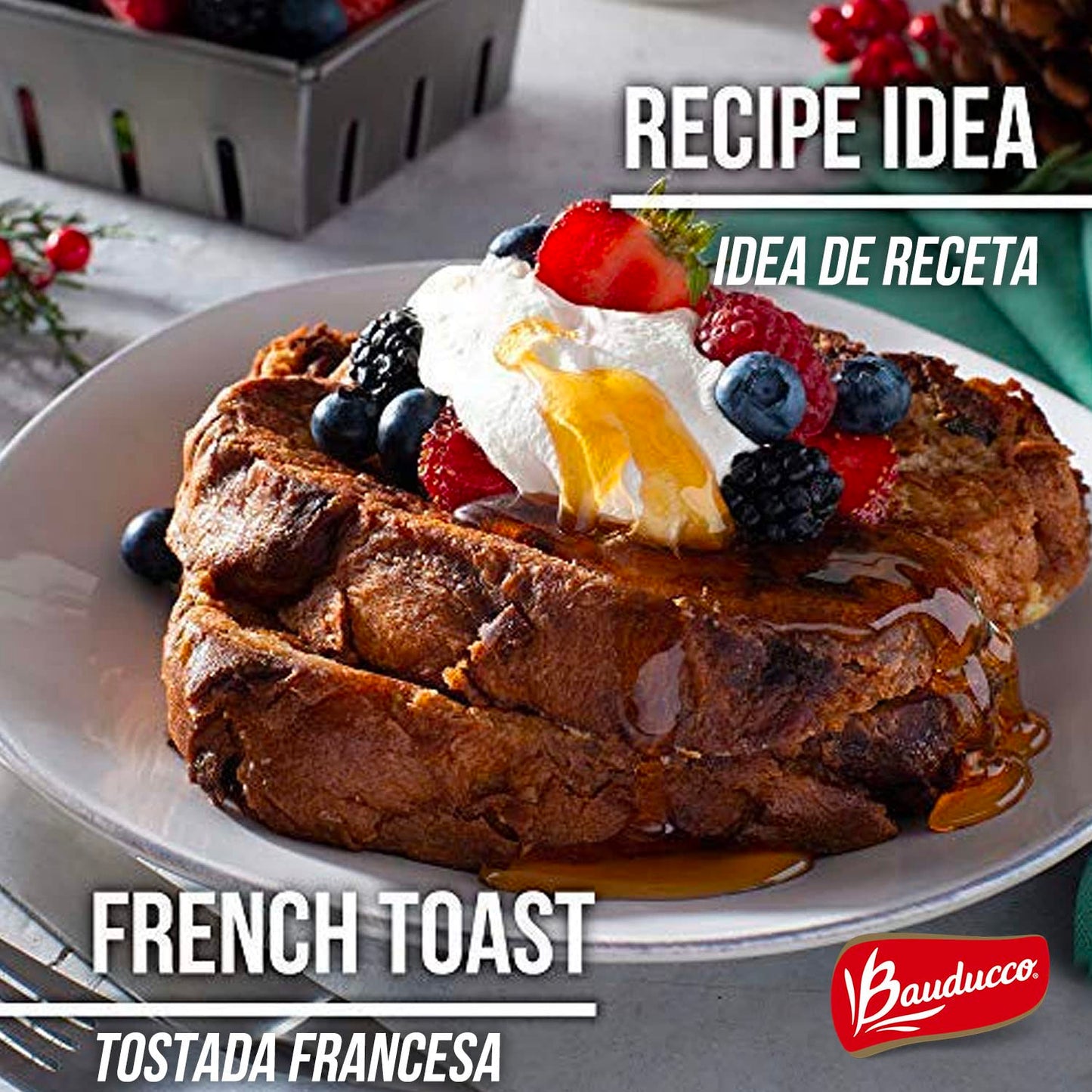 Bauducco Panettone Classic Holiday Cake - Moist & Fresh with Candied Fruit & Raisins - 26.2oz