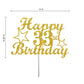 33 Birthday Cake Topper Gold Glitter, Party Decoration Ideas, Premium Quality, Sturdy Doubled Sided Glitter, Acrylic Stick. Made