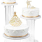DecoPac QUINCEANERA Cake Decorating Kit, XL-GOLD Toppers, 3/PKG, Plastic for Girls Sweet 15 Birthdays, Model 24824
