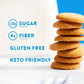 Highkey Gluten Free Vanilla Wafer Cookies - 6Pack Low Carb Keto Snack Sugar Free Dessert Diabetic Snacks Healthy Diet Friendly F