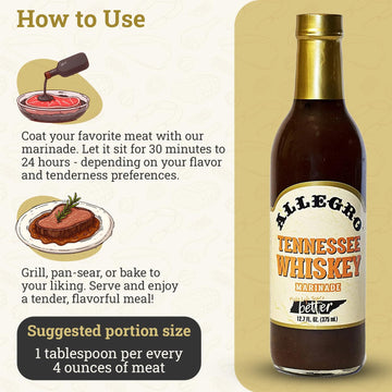 ALLEGRO - The Marinate Everything Marinades | Perfect Marinades for Meat & Veggies | Marinade for Grilling  Roasting & Cooking | Kosher & Gluten Free | 12.7 Oz (Pack of 4) - Tennessee spirit-inspired flavor