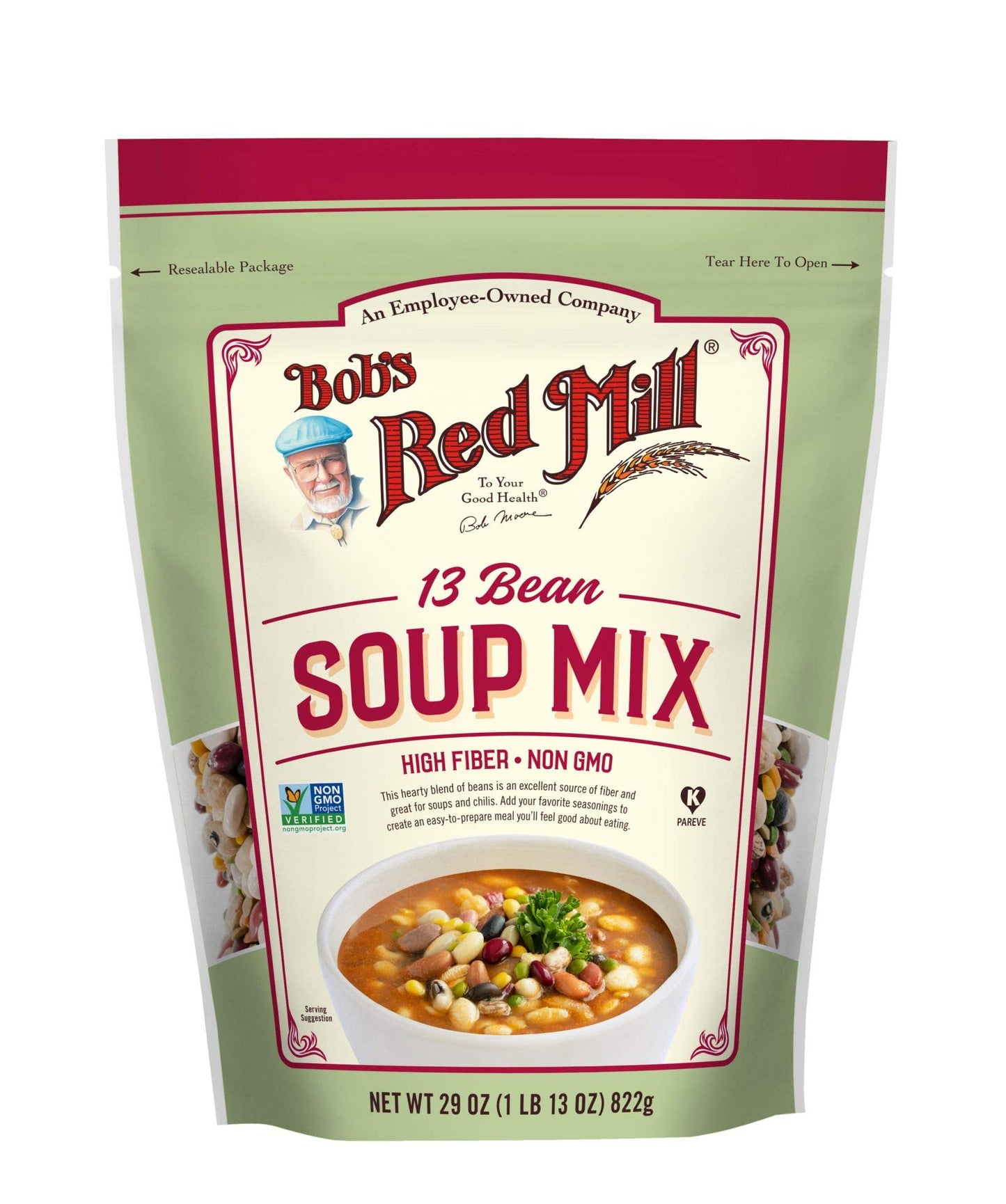 Bob'S Red Mill 13 Bean Soup Mix, 29Oz (Pack Of 4) - Non Gmo, Vegan, Kosher