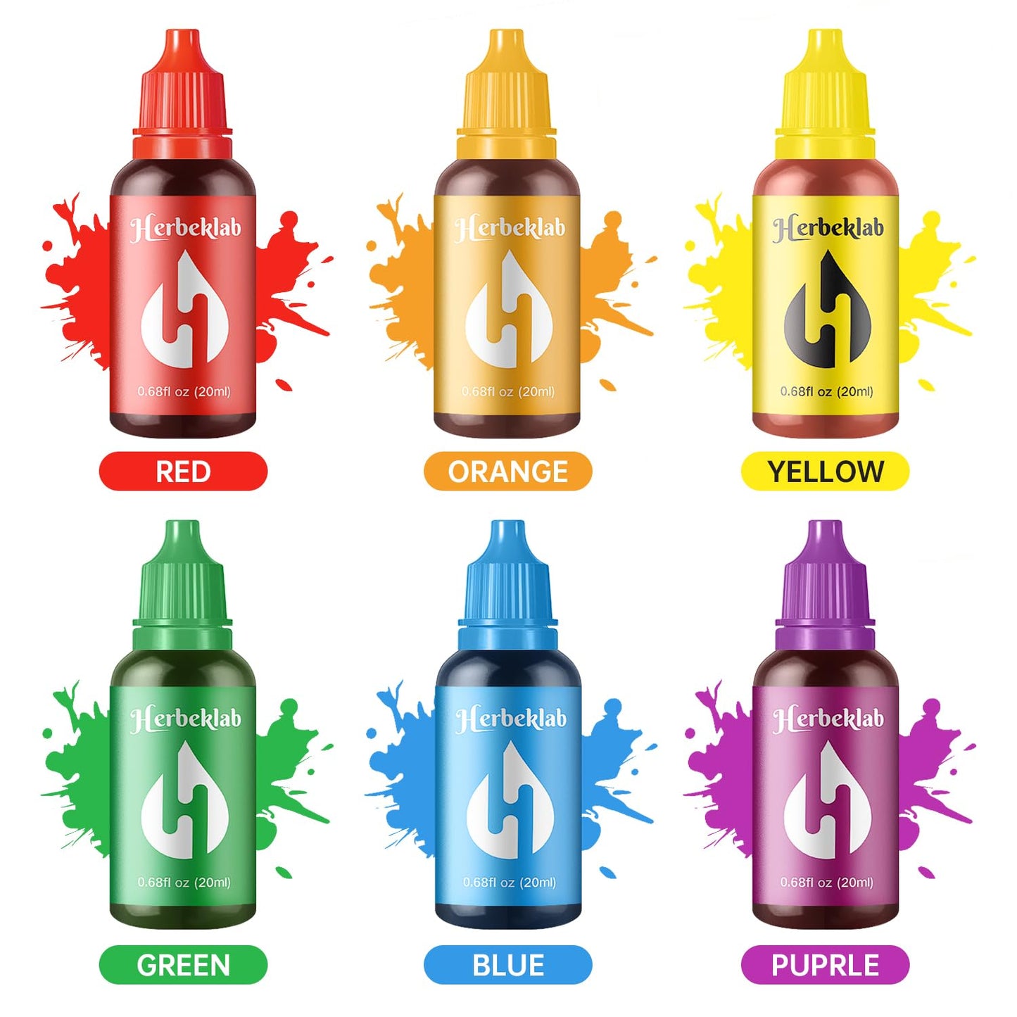 Food Coloring Liquid Food Dye Water Based Food Color 6 Colors X 20 Ml Liquid Food Coloring Set Concentrated Food Coloring For Sl