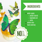 Sugar Robot Edible Butterflies - Large 3 Green Wafer Cake Toppers - Premium Crafted Decorations Made in the USA