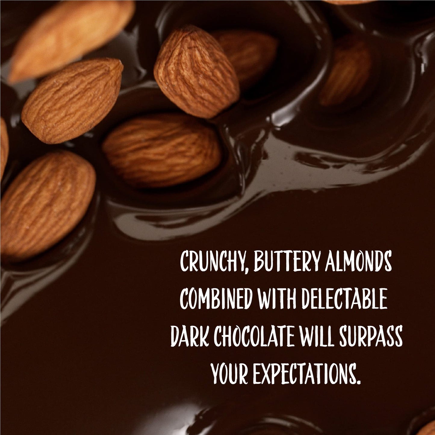 SUNNY ISLAND Dark Chocolate Covered Almonds | 32 Ounces | Bulk Chocolate Nuts for Party Favors, Gifting & Snack Stations